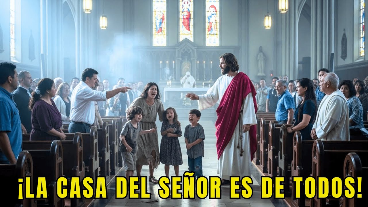 MADRE SOLA Y SUS 3 HIJOS FUERON ECHADOS DE UNA IGLESIA POR SUS ROPAS VIEJAS… PERO JESÚS LOS PROTEGIÓ