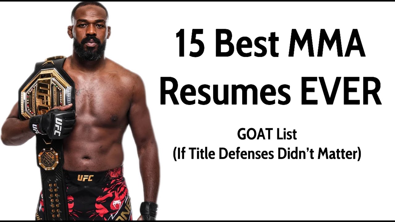 The 15 BEST Resumes In UFC History (100% ACCURATE)