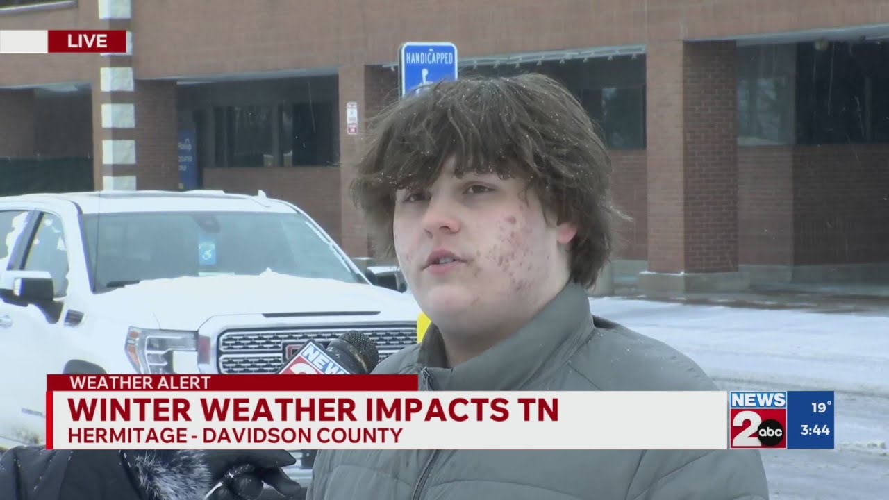 Driver says his car flipped due to winter weather