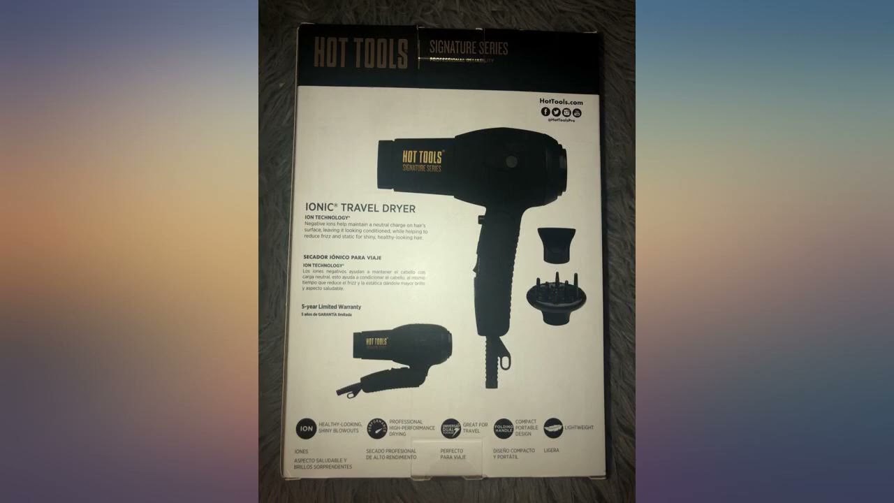 HOT TOOLS Pro Signature 1875W Ionic Travel Hair Dryer review