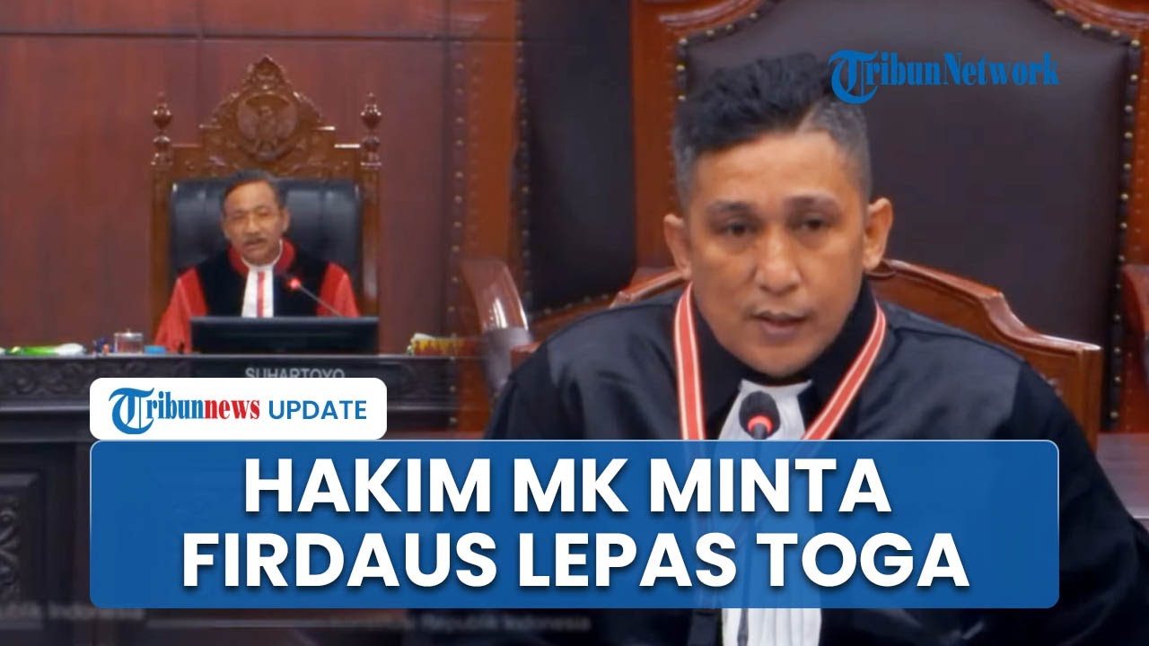 Detik-detik Hakim MK Stop Firdaus Oiwobo di Sidang: Jangan Pakai Toga Anda Bukan Advokat Hari Ini