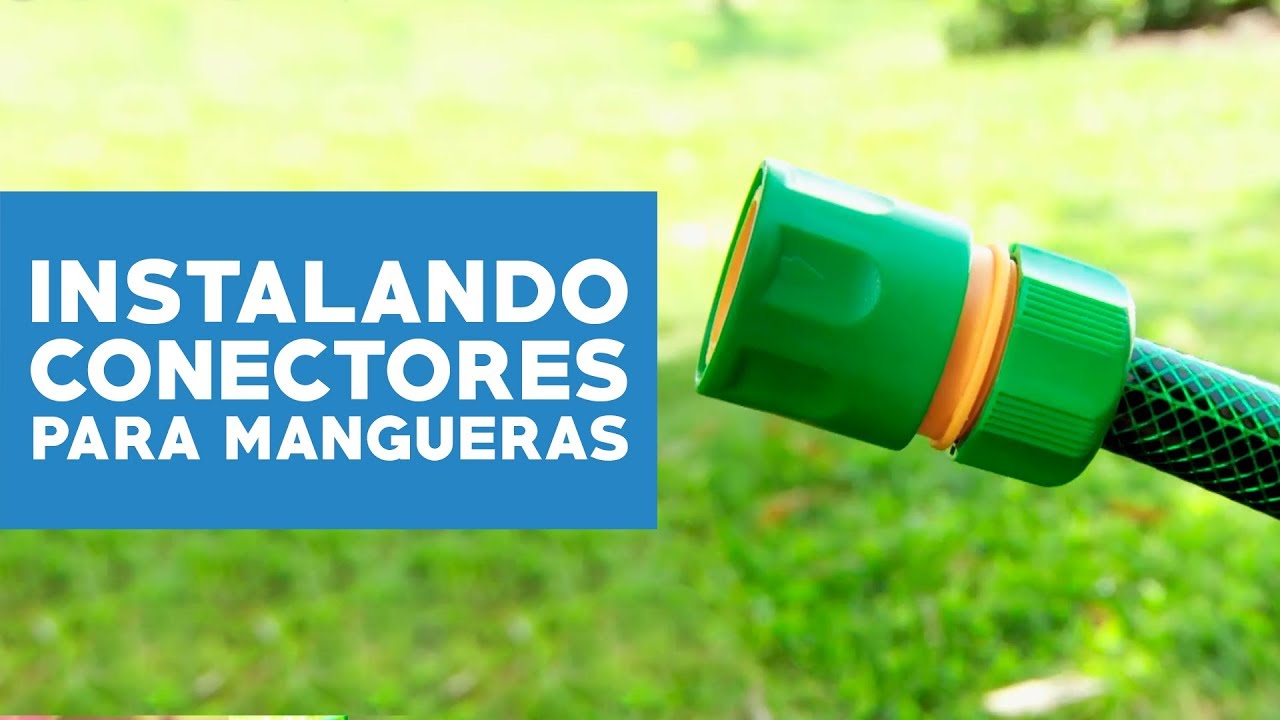 ¿Cómo instalar conectores para mangueras de riego?