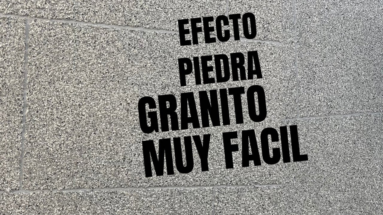 Cómo pintar imitación efecto piedra (granito) fácil con brocha y espátula