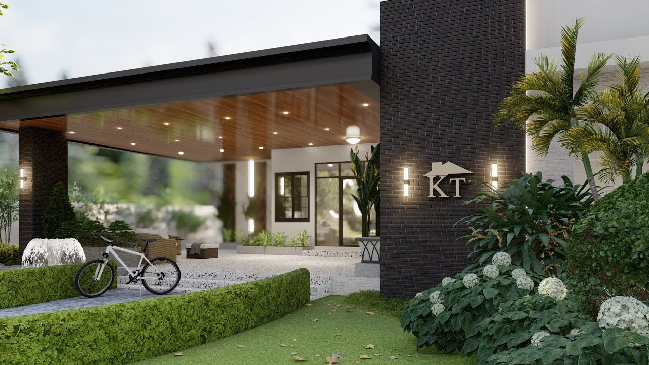4 bedrooms4bath/simple house design/house design ideas/small house [13.5mx19m]model0127
