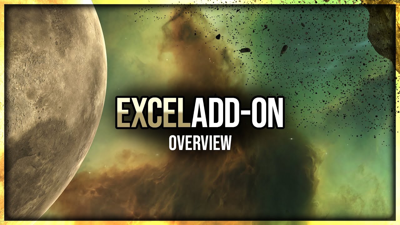 Eve Online - Excel Add-On - Overview