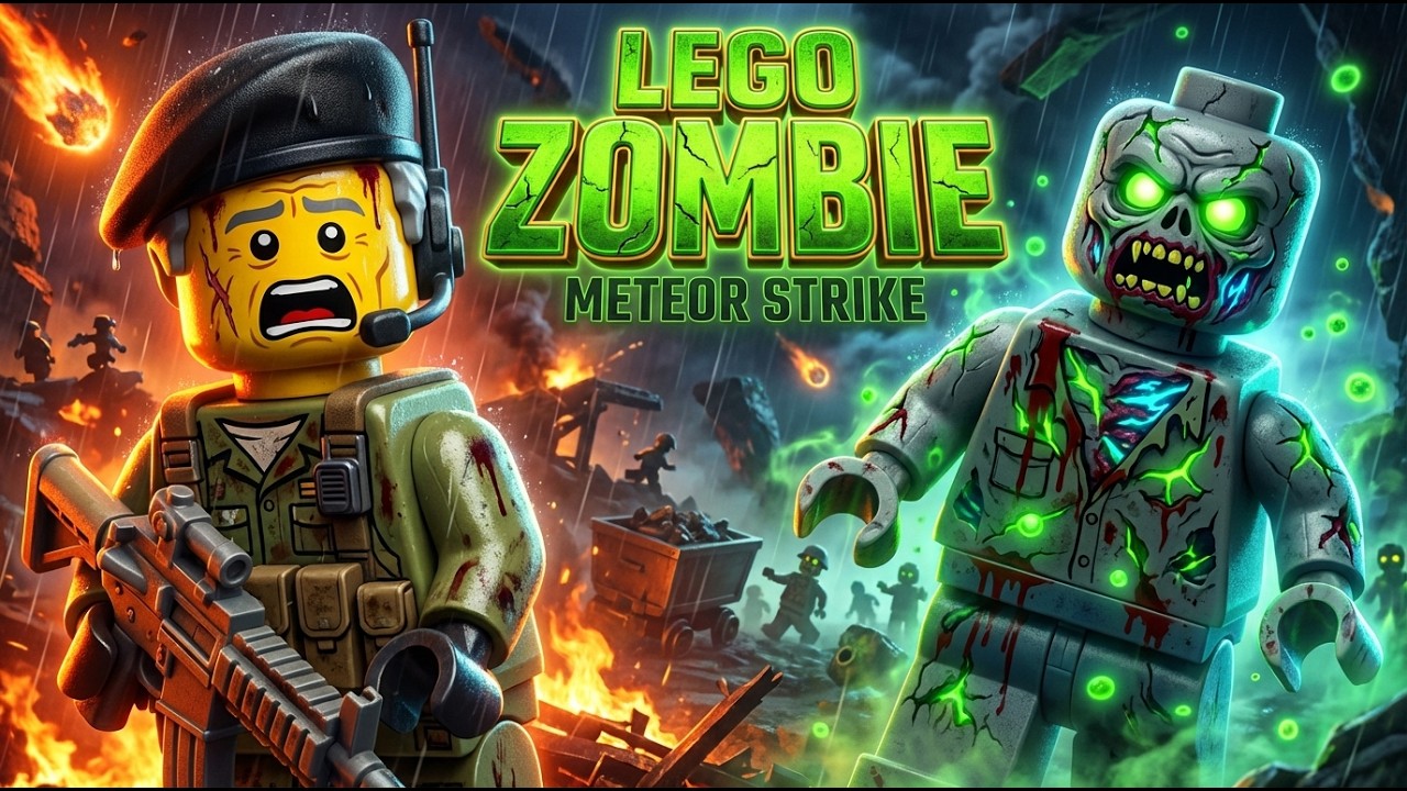Zombie Rampage: Meteor Strike EP 24 | LEGO Zombie 3D Animation