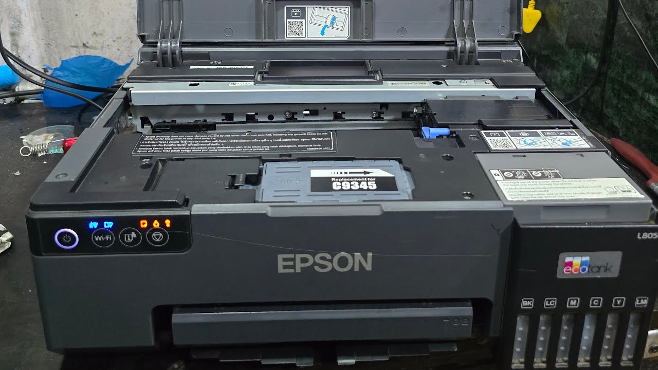 Epson L8050 L18050 All Red light blinking Solutions paper jam Problem Error 000043 Error 000044