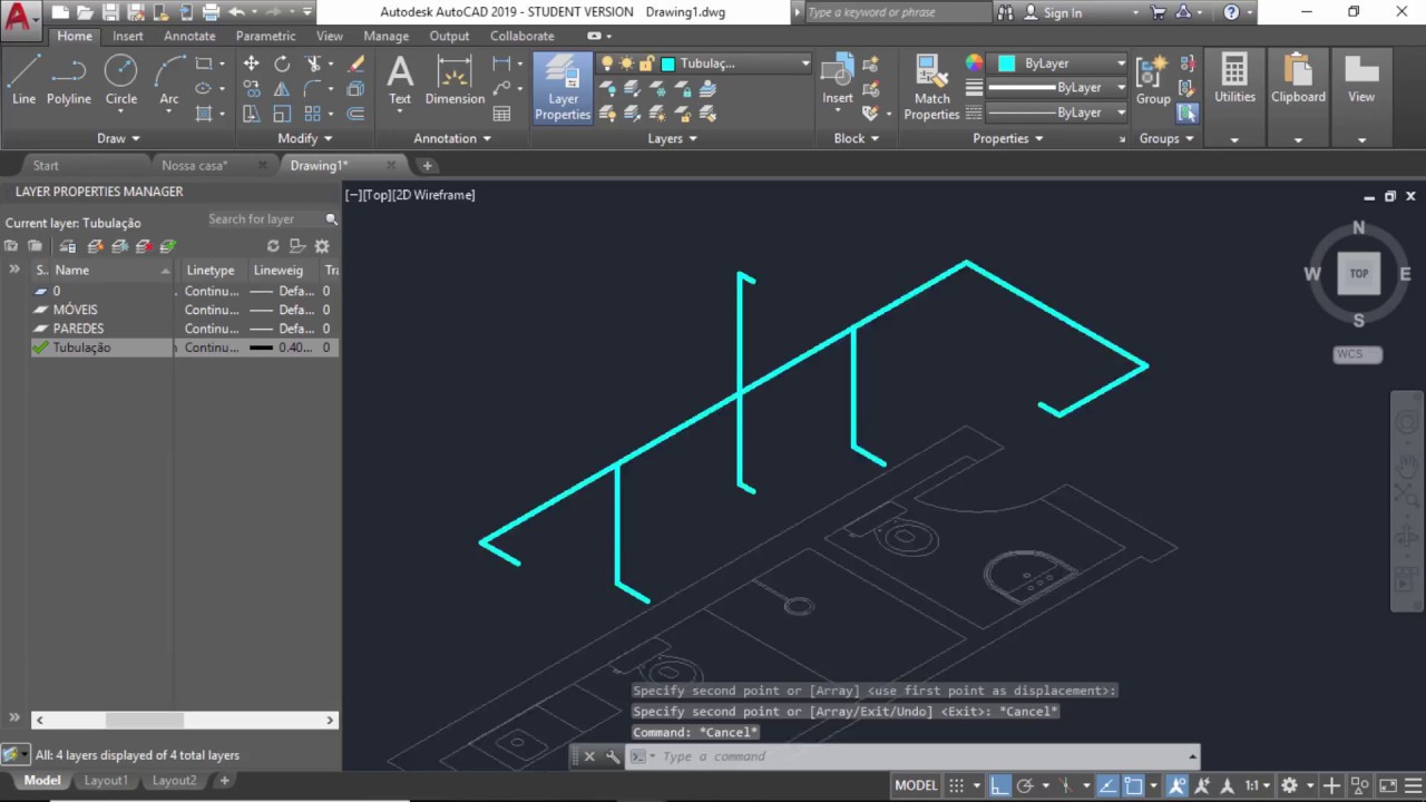 AutoCAD 2019 - Desenho Isometrico Hidro Sanitário Curso Básico