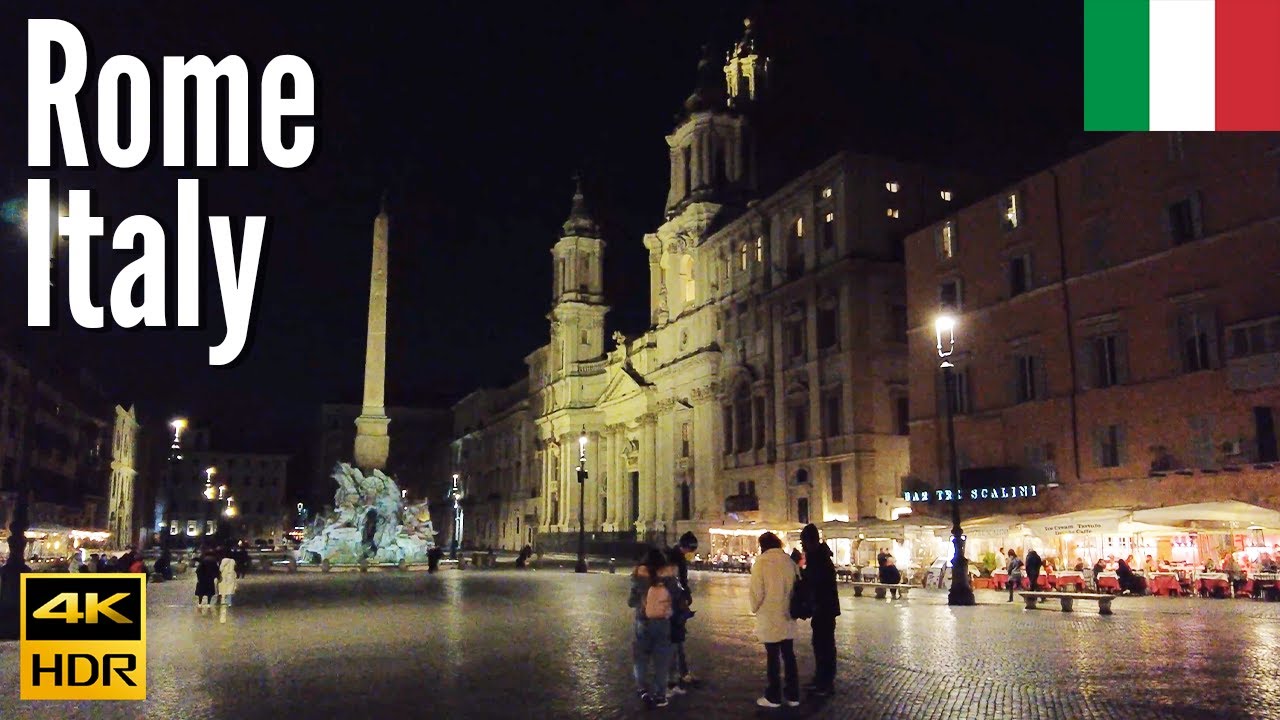 Rome, Italy 🇮🇹 - Sketchy Night Walk - 4K Walking Tour in 2022
