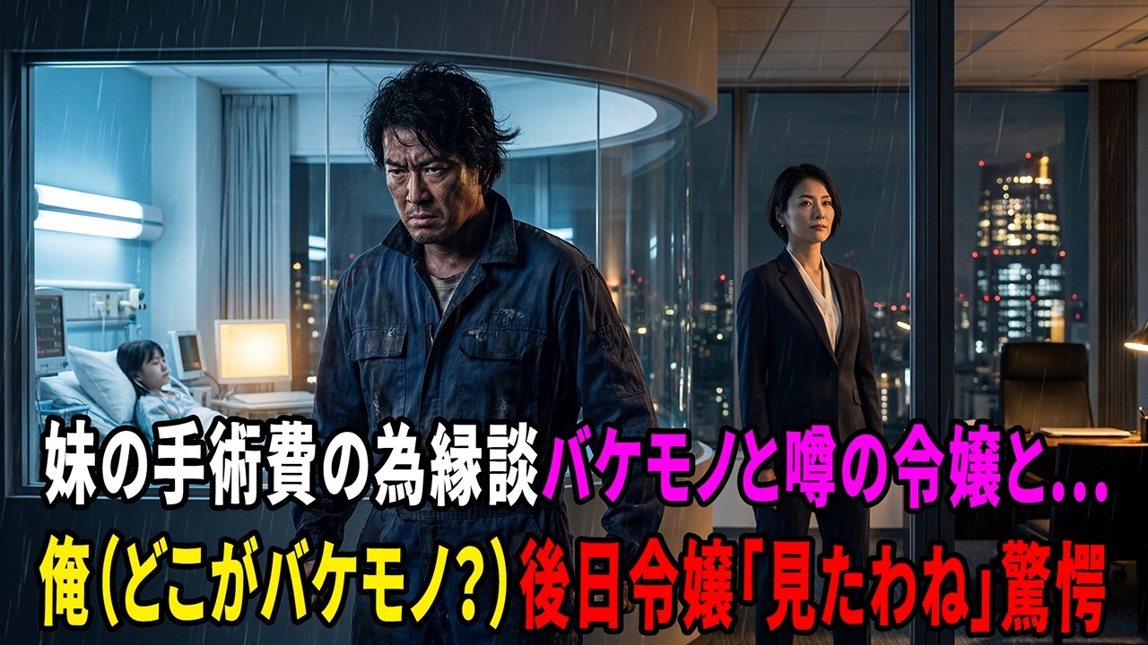 【感動する話】壮絶な運命！妹を救うため「化け物令嬢」と契約結婚した町工場の職人。冷徹な妻が隠していた「震える文字」の真実と、涙の再会。