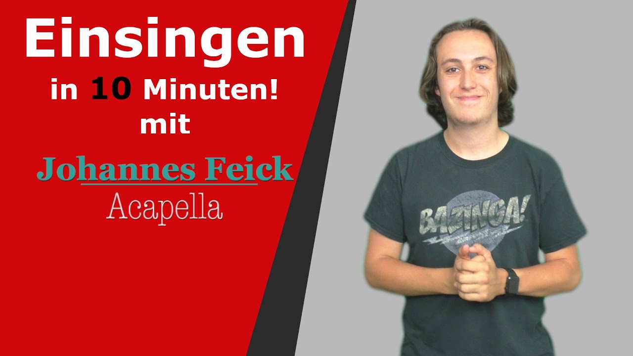 Stimme aufwärmen - In 10 Minuten Einsingen mit Johannes Feick