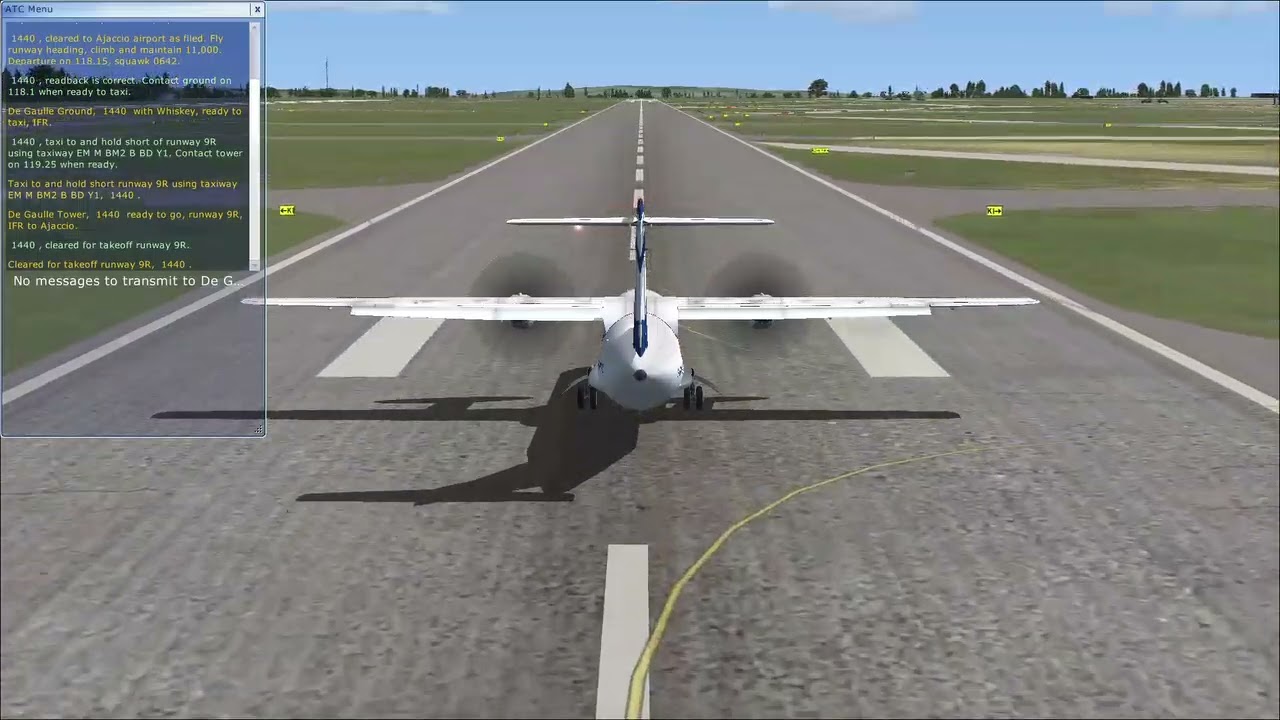 Air Corsica ATR 72 Paris to Corsica FSX Video