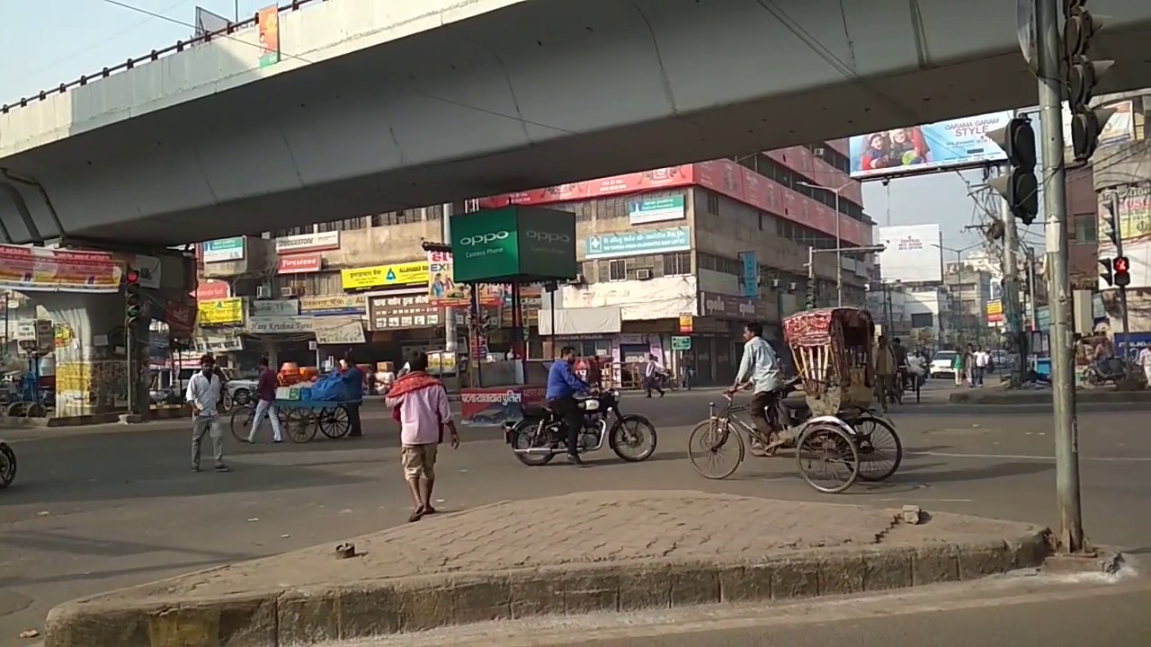 Exhibition Road Chauraha at Patna City in Bihar