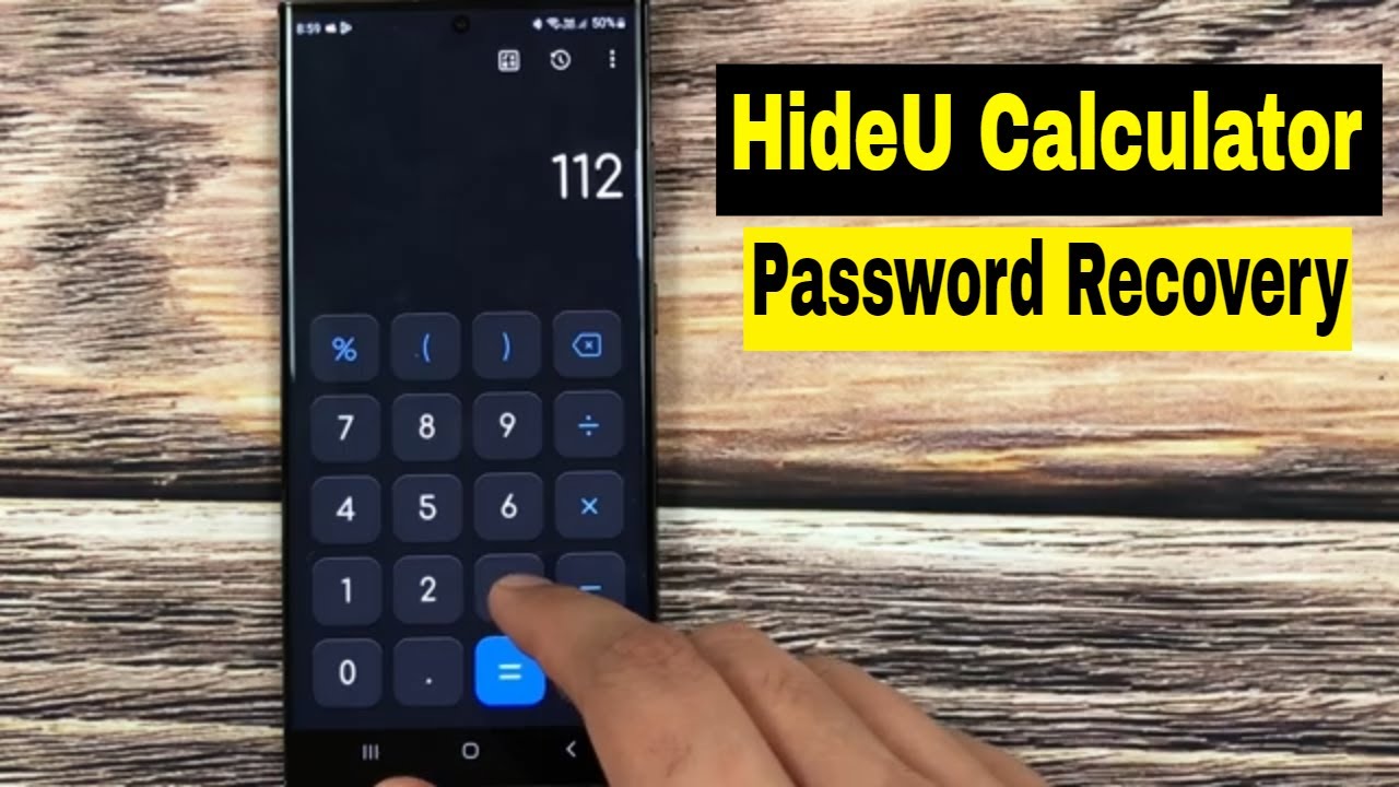 How to Recover Password for HideU Calculator Lock App