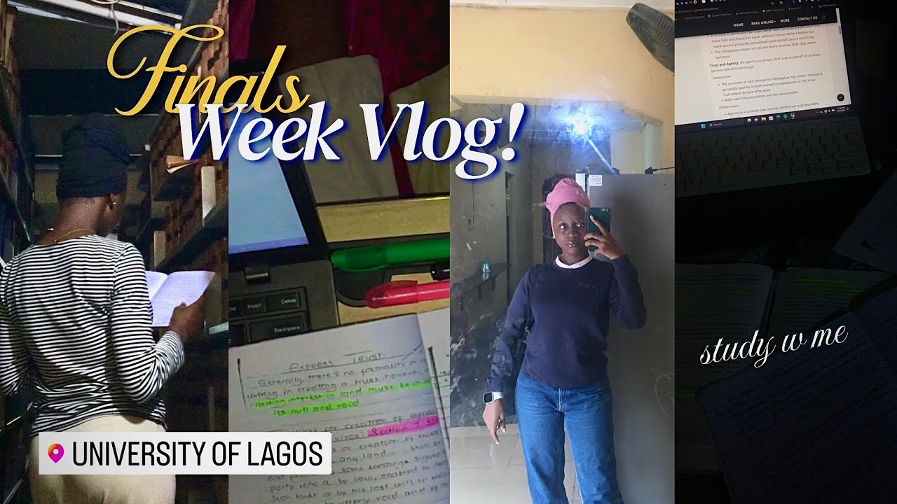 study vlog 📝|| surviving 400 level, balancing busy uni days, reading for exams, unilag vlog