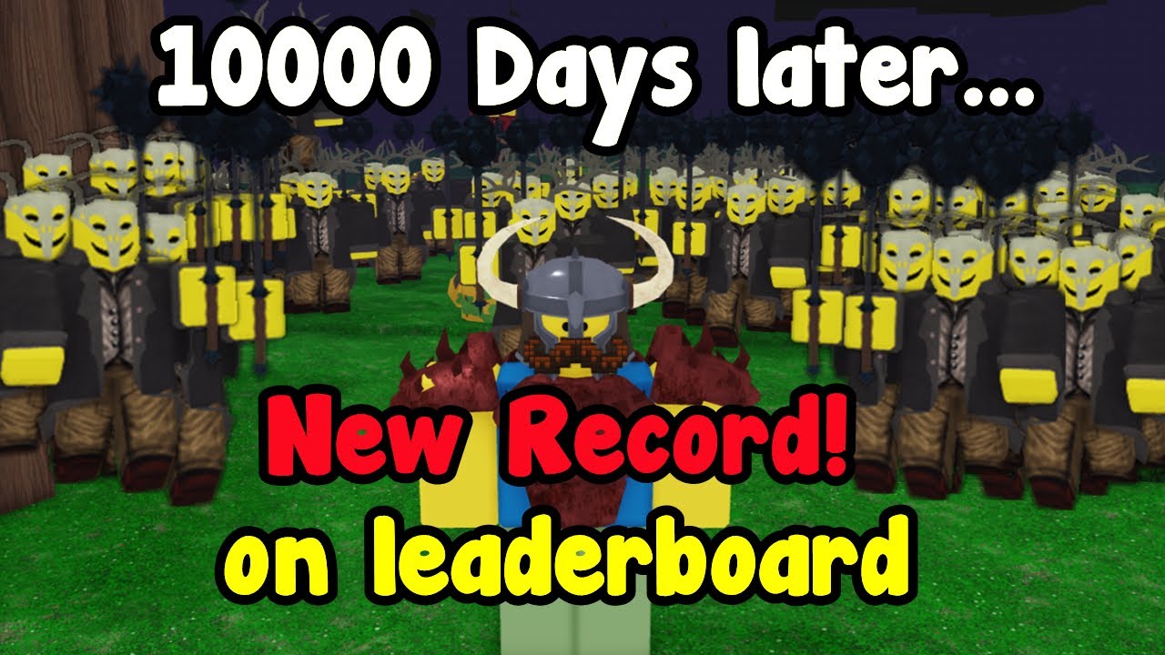 Surviving 10000 Days Solo In 99 Nights in the Forest Roblox!