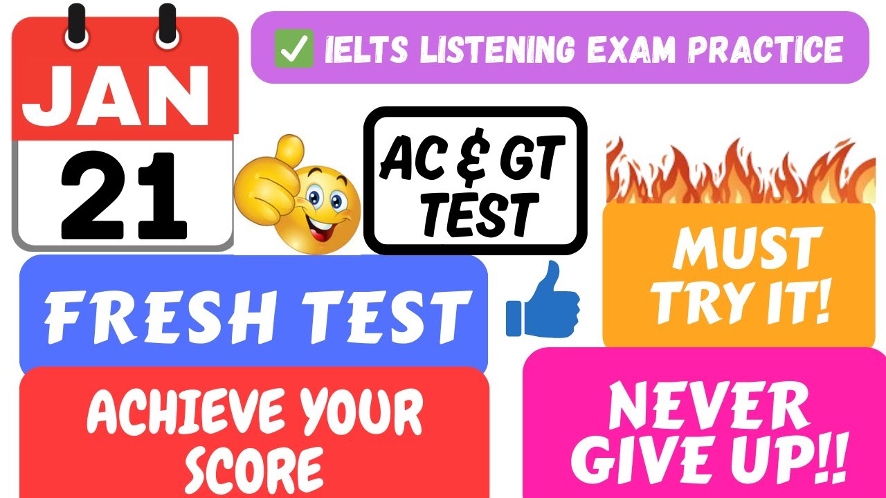 IELTS LISTENING PRACTICE TEST 2026 WITH ANSWERS | 21.01.2026