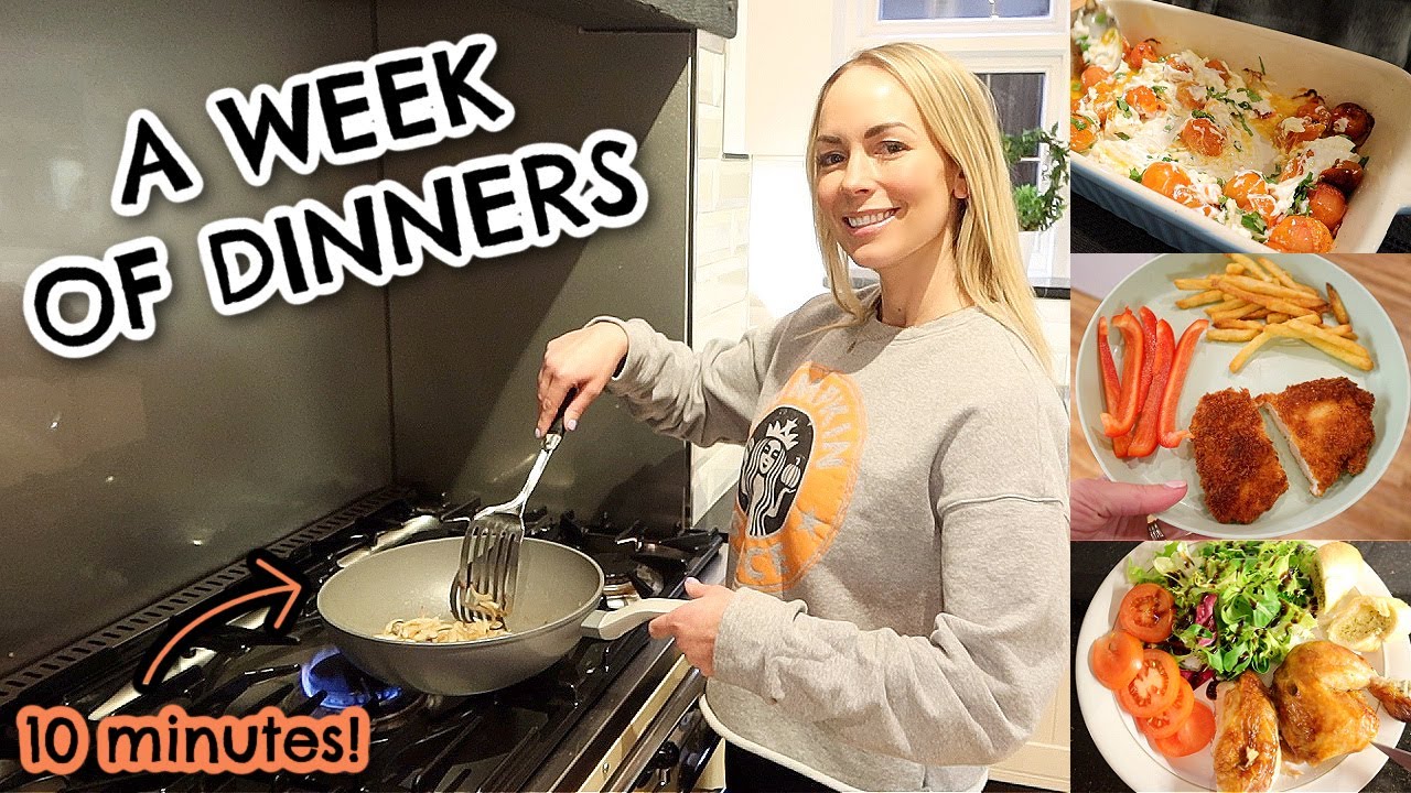 A WEEK OF FAMILY DINNERS | 10 MINUTE MEALS & DINNER INSPO | EMILY NORRIS