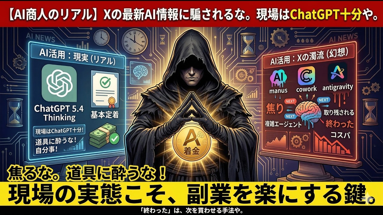 最新AI情報を追うことが存在価値だと思ってた。その勘違いに気づくまでの話