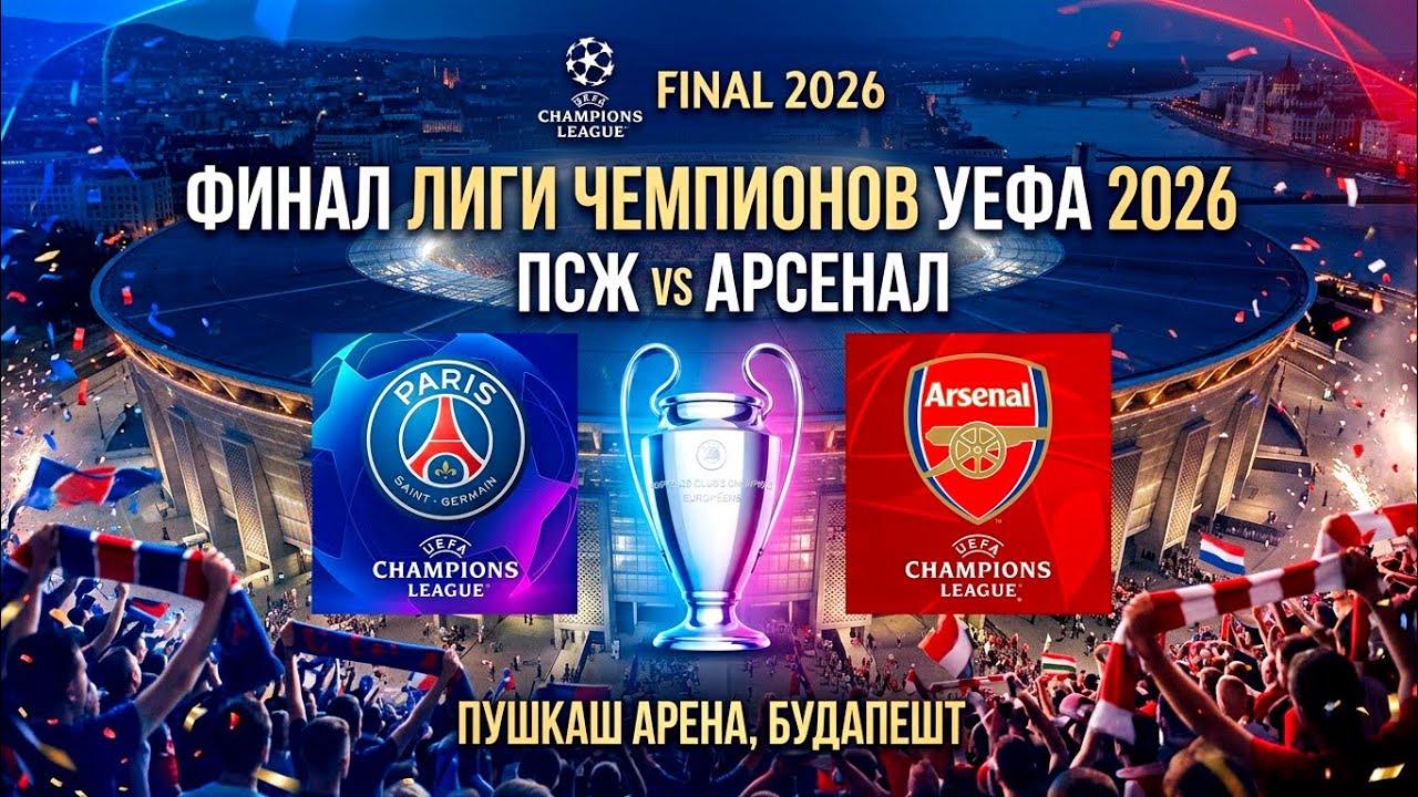 Лига Чемпионов 2026 Финал ПСЖ - Арсенал. Кто выиграет трофей? Анонс