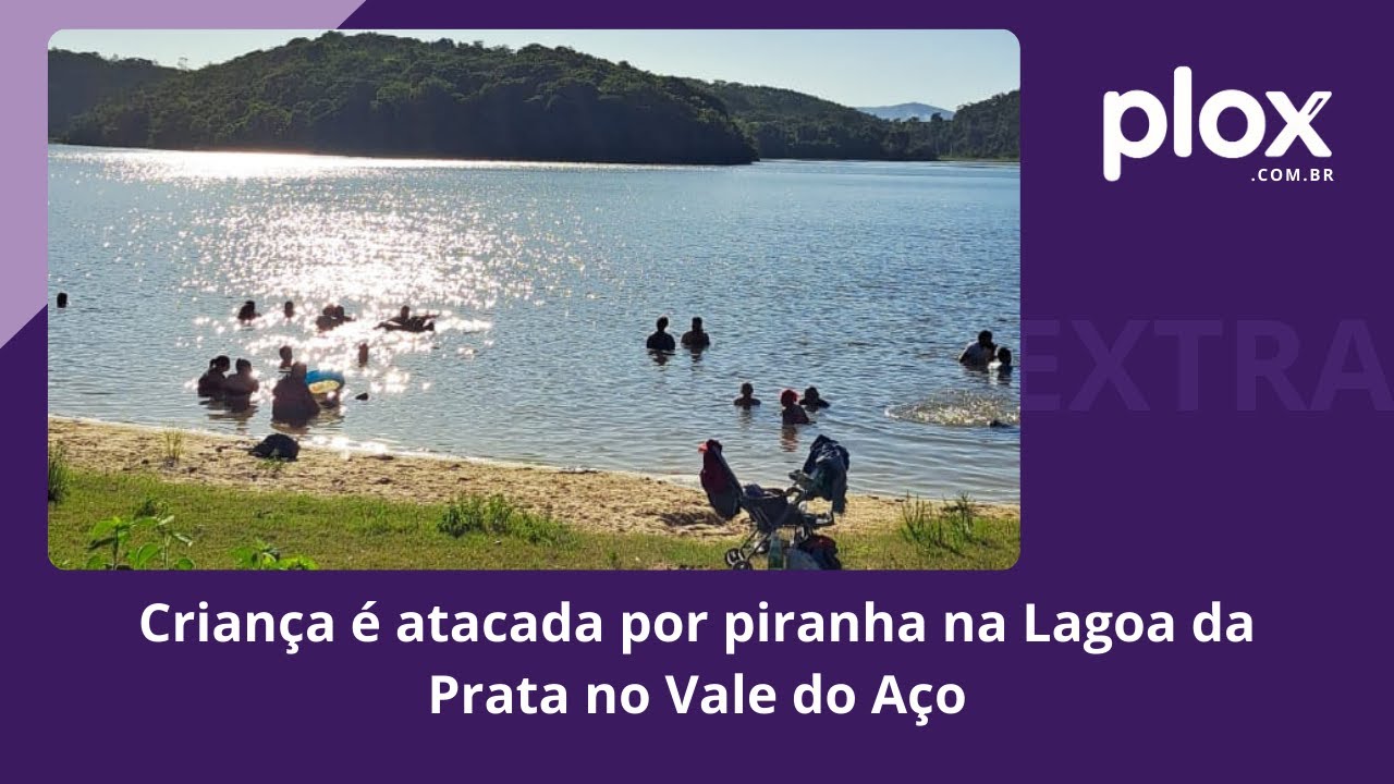 Criança perde dedo em ataque de piranha na Lagoa da Prata no Vale do Aço