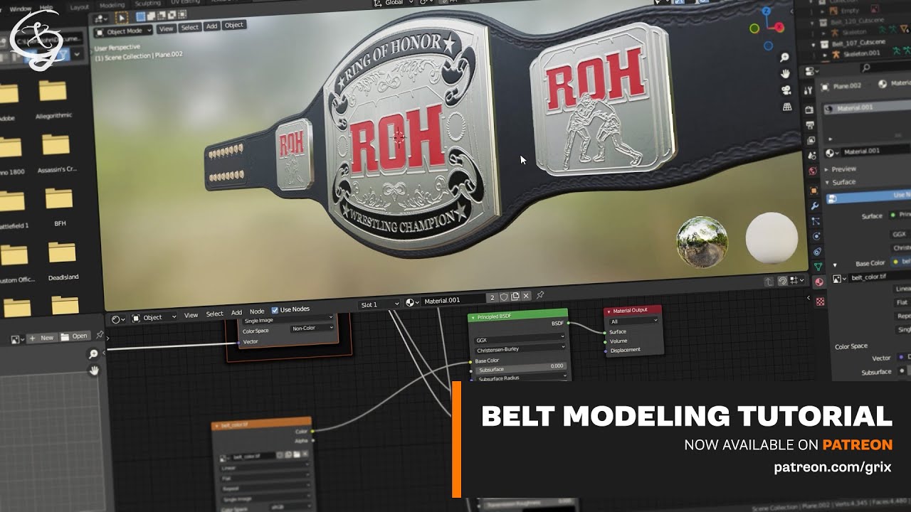 WWE 2K22 Modding - Belt Modeling Tutorial
