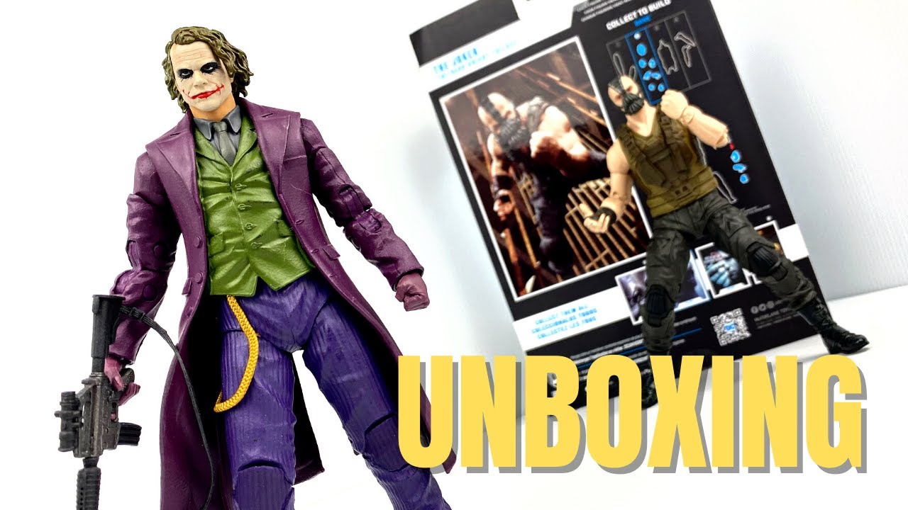 EL JOKER DEL DARK KNIGHT MCFARLANE TOYS HEATH LEDGER BANE BAF UNBOXING