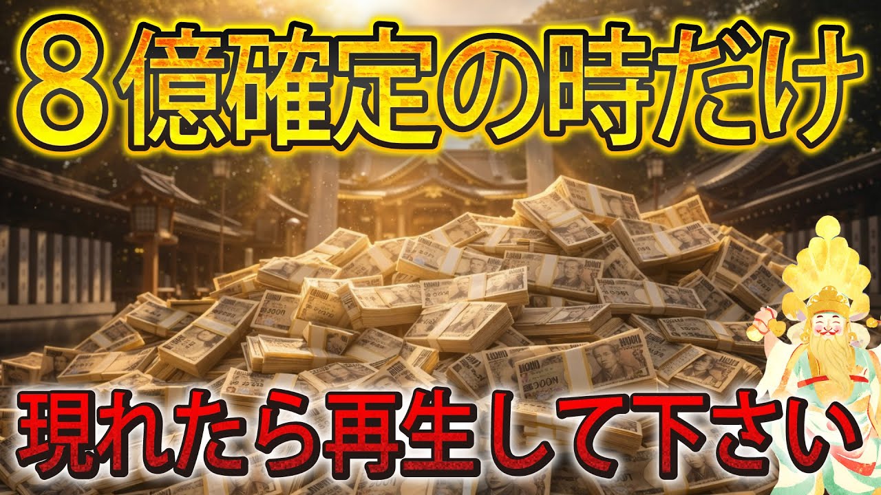 【※二度と表示されません】８億円が確定した時だけ、突然出現する動画です。