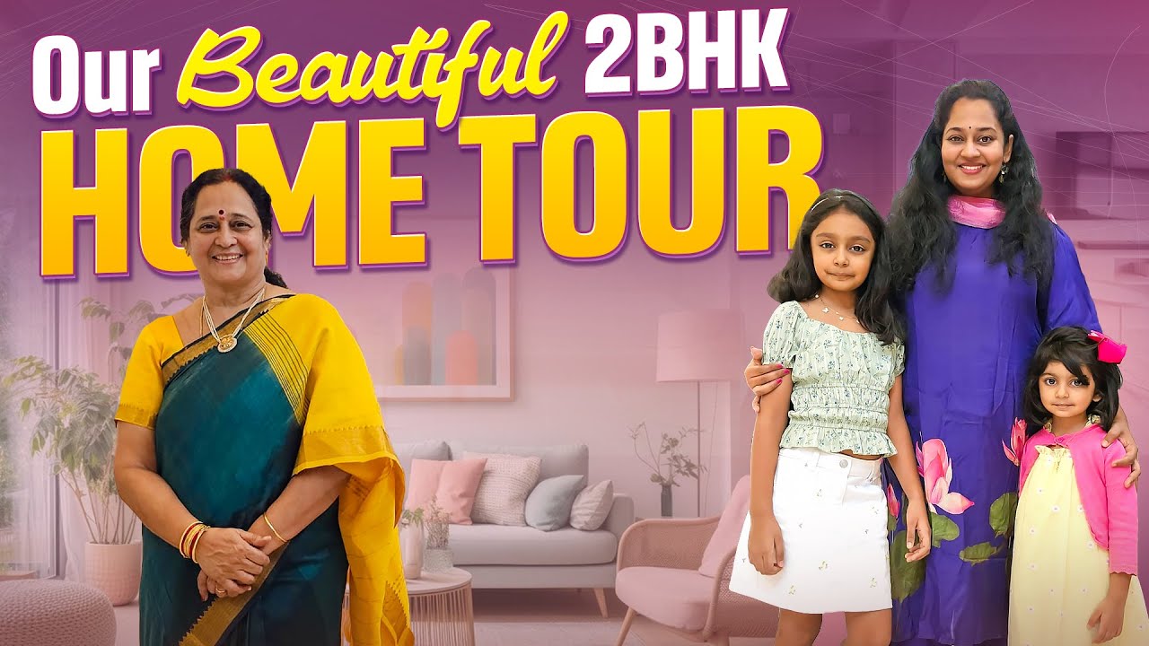 Ep23| 2BHK Home Tour 🏠❤️| Small Space Design | #returntoindia #sahajamadhuri