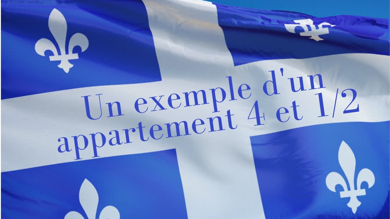 Un exemple d'un appartement 4 et 1/2 a Montréal