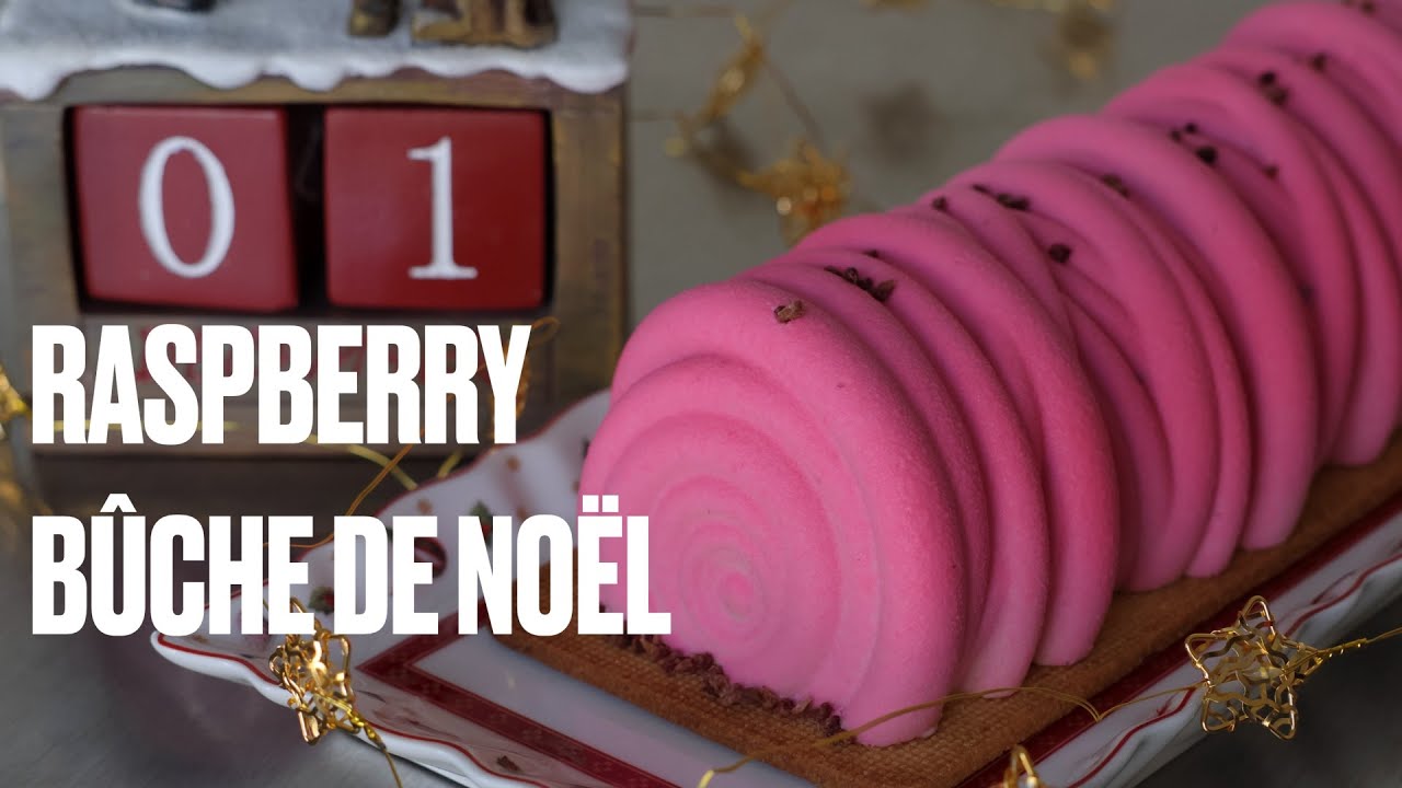 Modern Yule Log Entremet | Refined Christmas Dessert | Buche De Noel Recipe 01 #moussecake