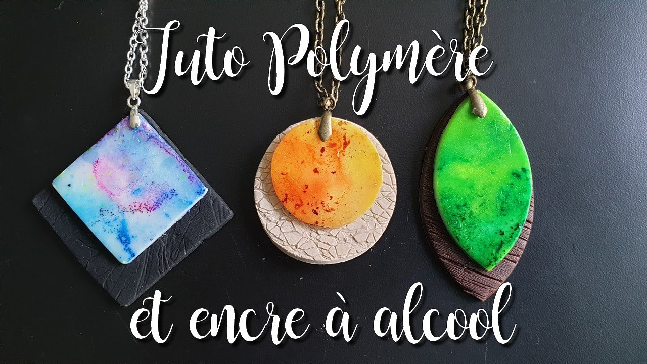 Tuto polymère et encres à alcool #pinata