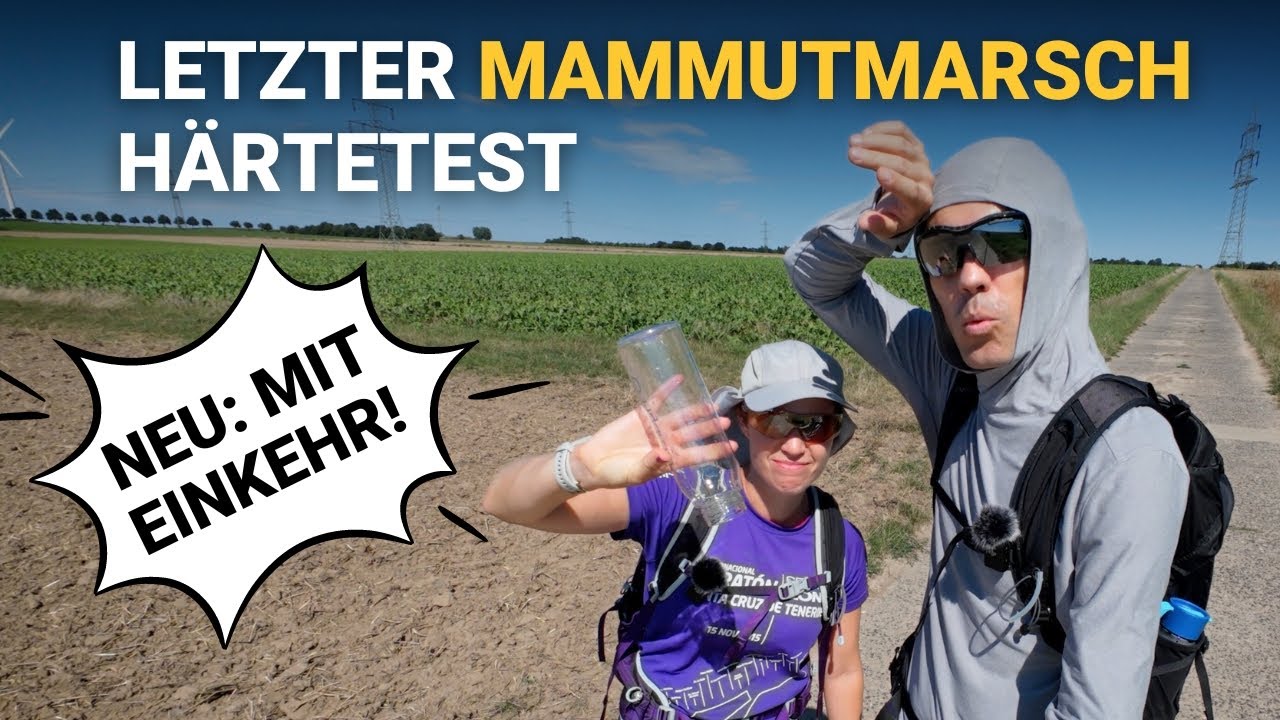 Letzter Härtetest vor dem Mammutmarsch: Wanderung zum Obsthof am Steinberg