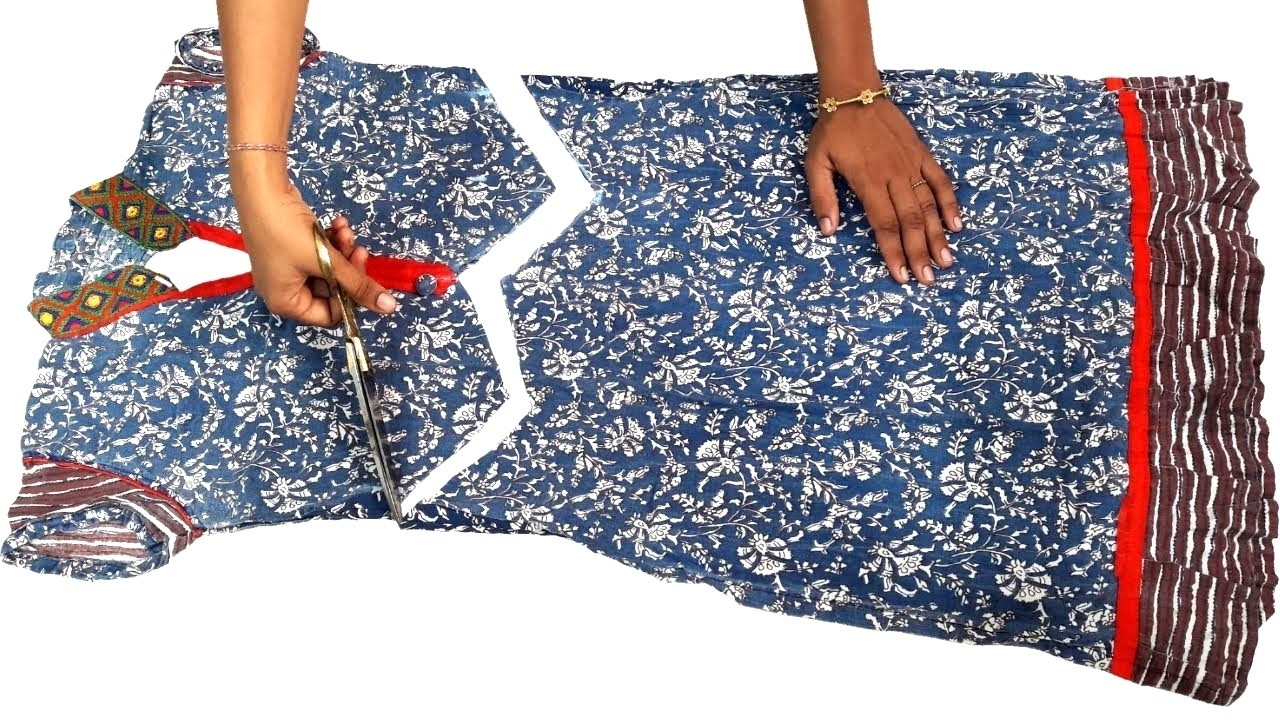 Best RE Use Idea From Old Kurti # Transformation Idea From Old Kurti # Simple Sewing idea