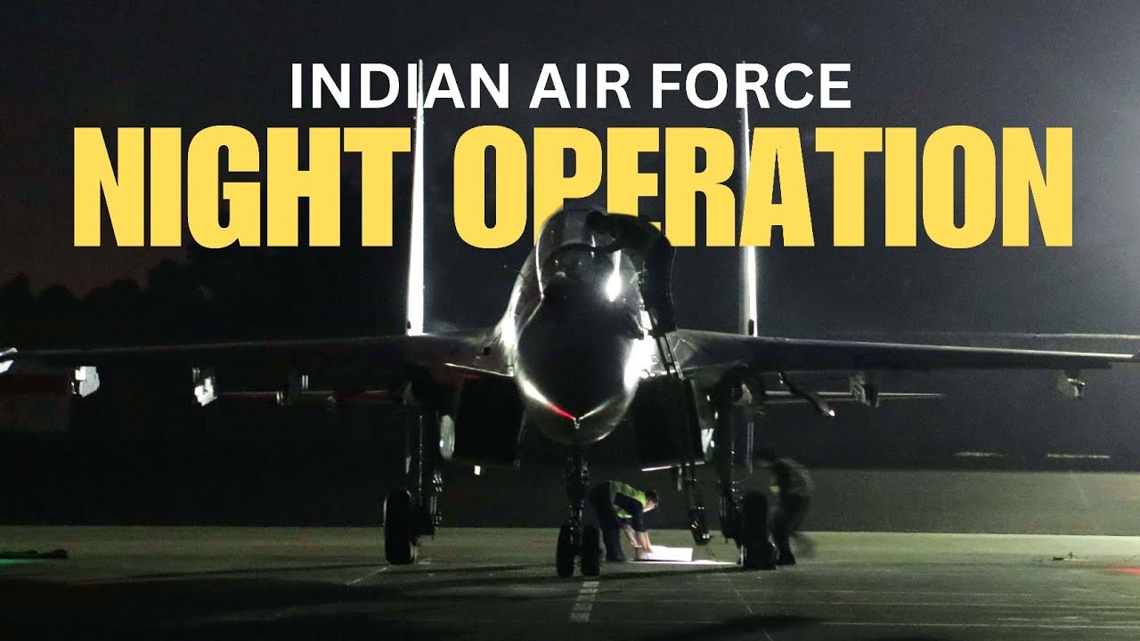 IAF Fighter Jets Night Landing & Take Off Drills