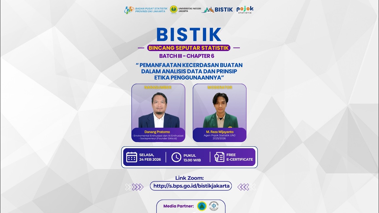 BISTIK Batch III Chapter 6: Pemanfaatan Kecerdasan Buatan Dalam Analisis Data & Prinsip Etika ...