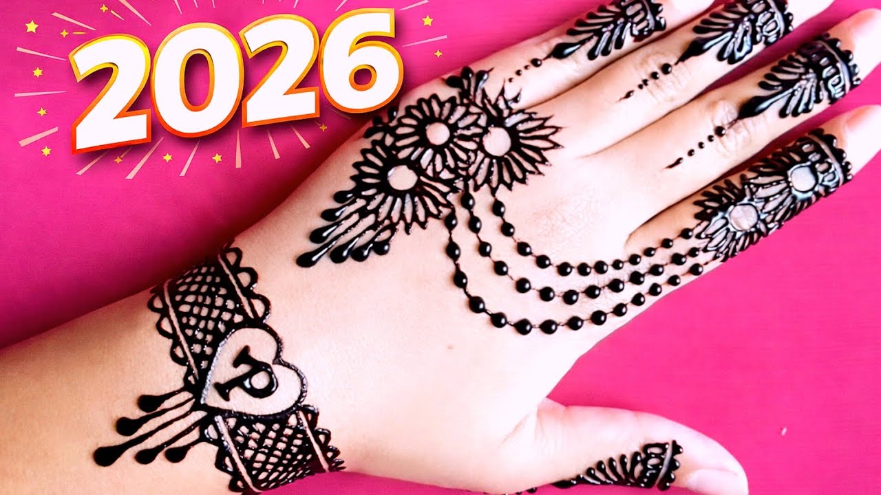2026 new jewellery mehndi design🌿💓 || mehndi design #mehndi #henna 