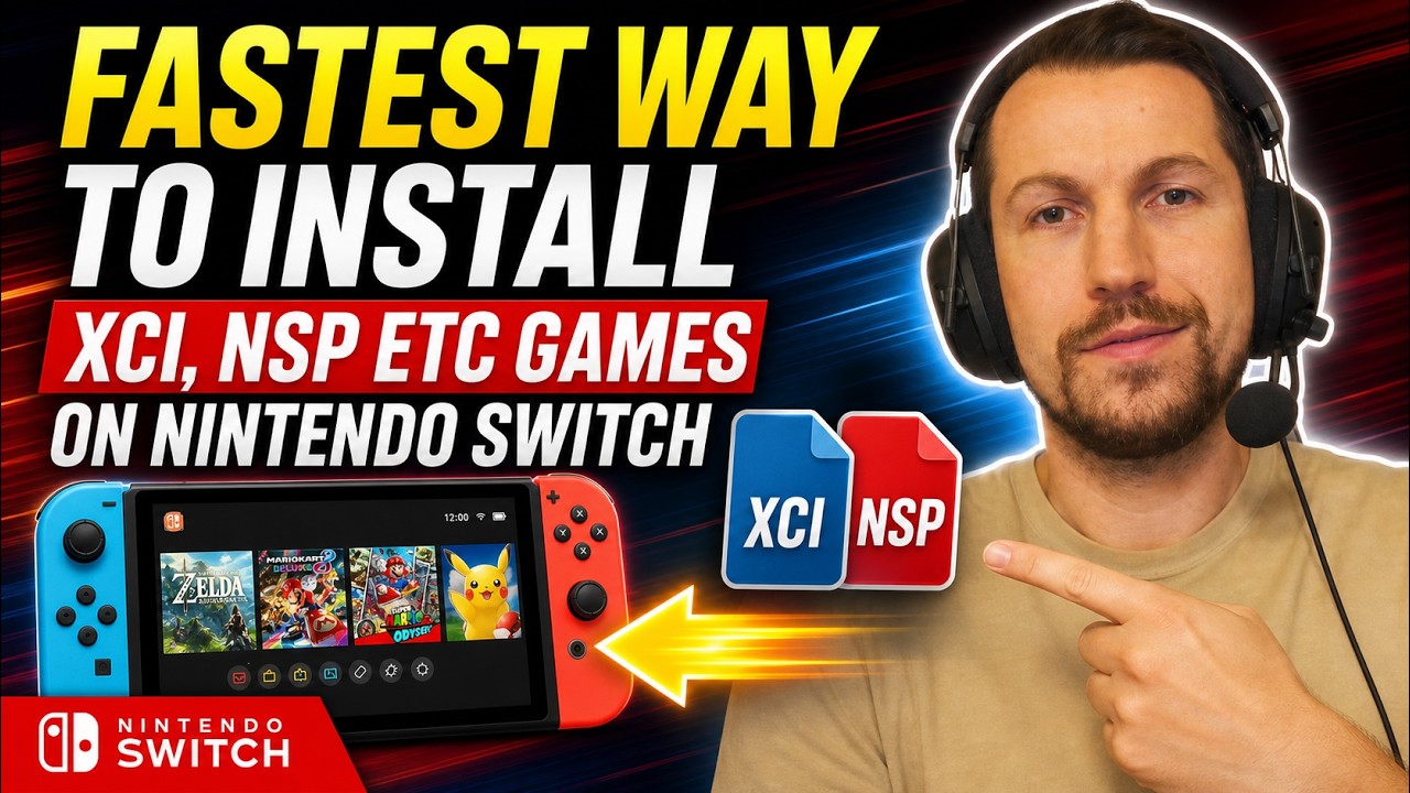 FASTEST WAY TO INSTALL XCI, NSP ETC GAMES ON SWITCH