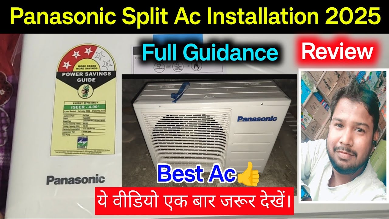 Panasonic 3 Star 1.5 Ton Ac Installation 2025 || Panasonic Smart Ac Installation Step By Step