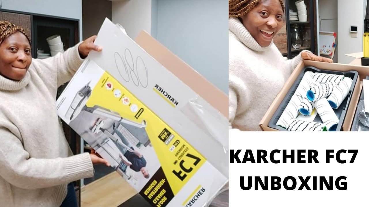 Распаковываю Karcher FC7. Купил новую уборочную машину, потому что старую не смогли починить.