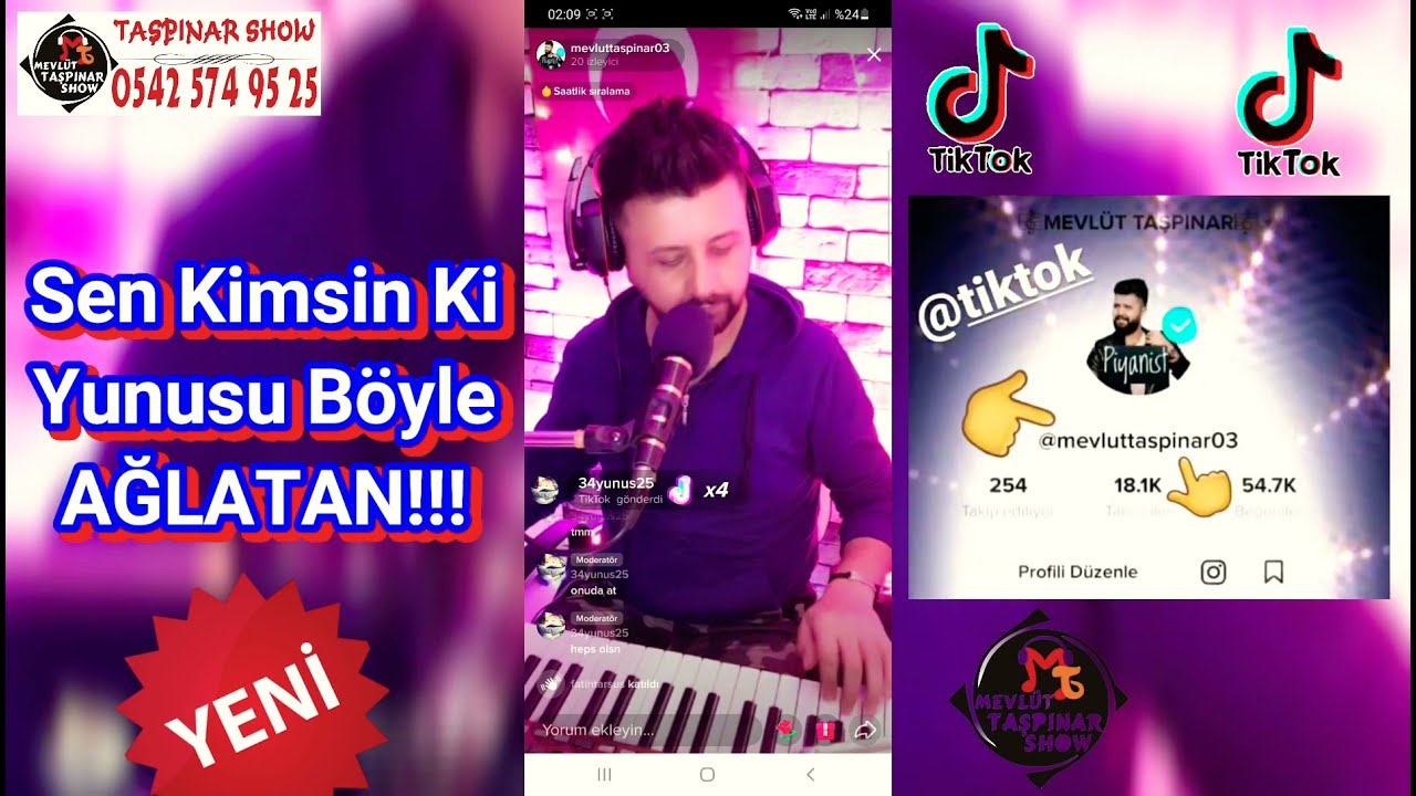 Sen Kimsin Ki (YUNUS'U) Böyle Ağlatan -{Özel}- MEVLÜT TAŞPINAR 2021(Tiktok Canlı Performans)