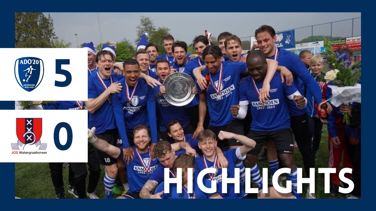 Highlights kampioenswedstrijd ADO’20 - JOS Watergraafsmeer 🏆