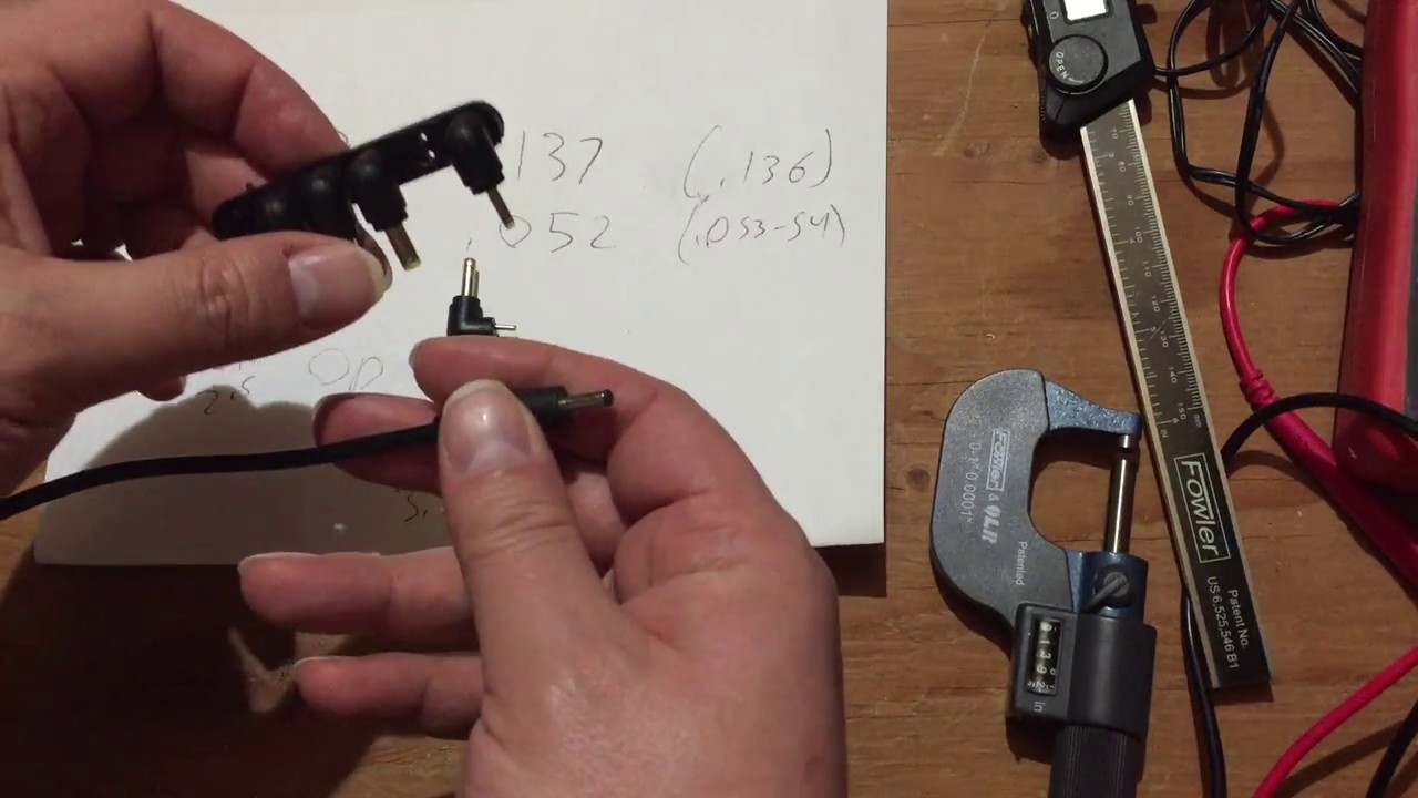 Identifying an unknown barrel (coaxial) power connector