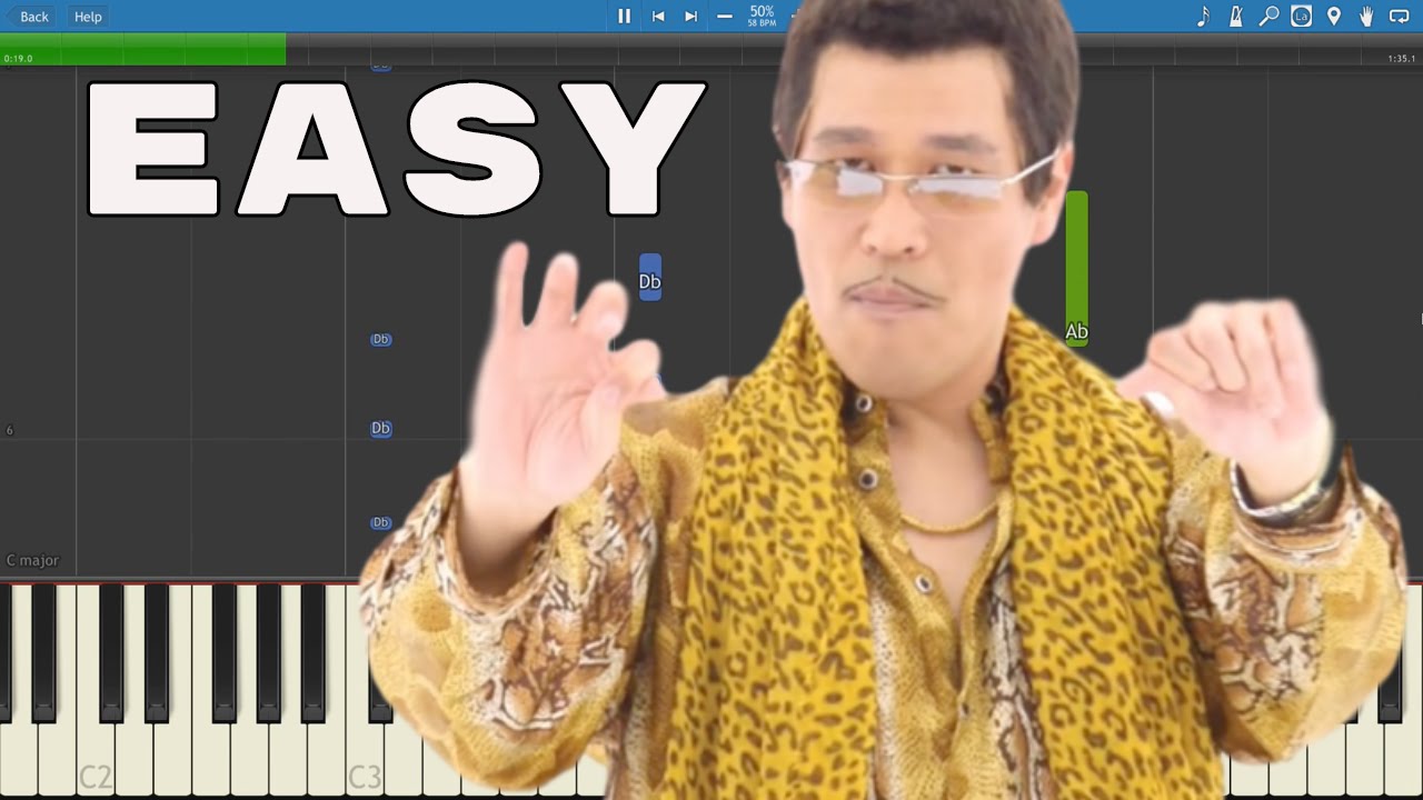 How to play PPAP Pen Pineapple Apple Pen on piano - EASY Piano Tutorial