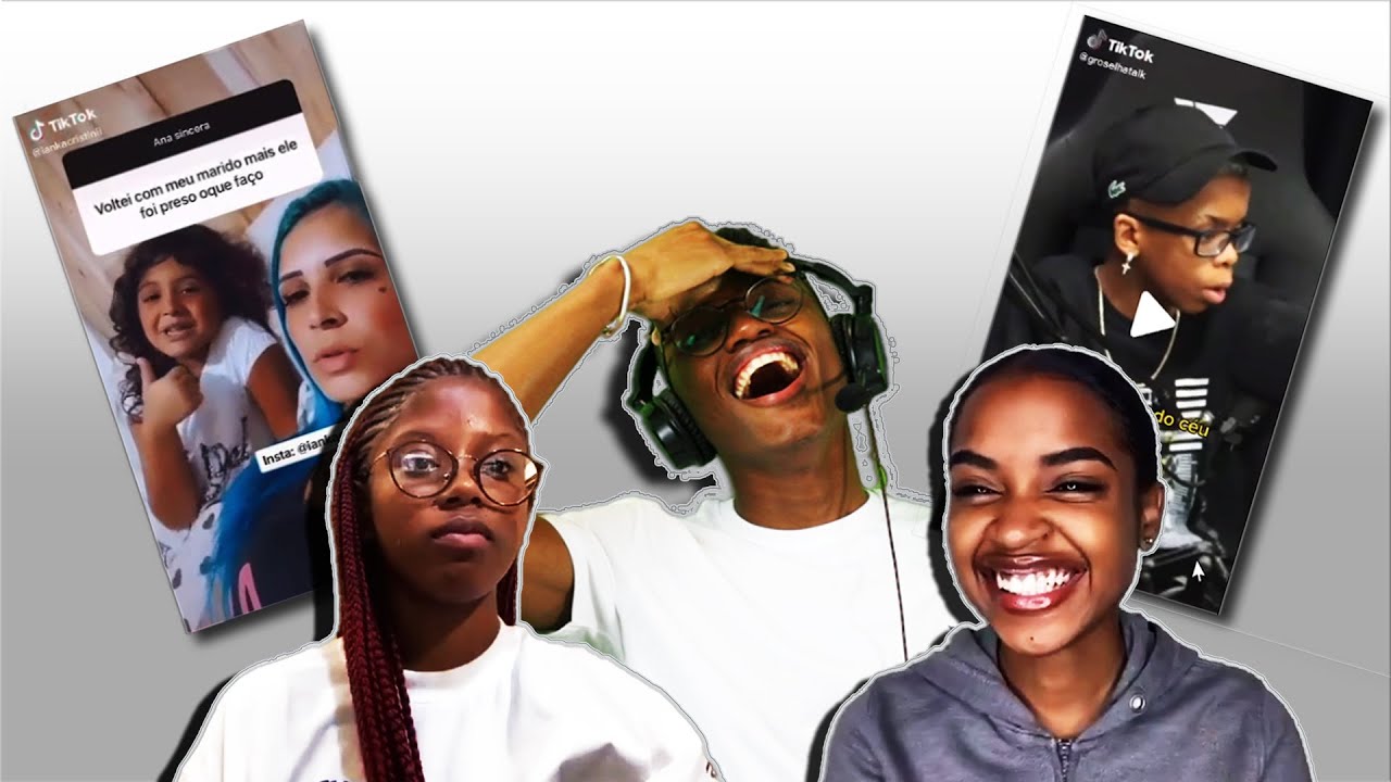 Reagindo a Tiktoks brasileiros com influencers Angolanas | Part. Nelma Graça & Karen Silva