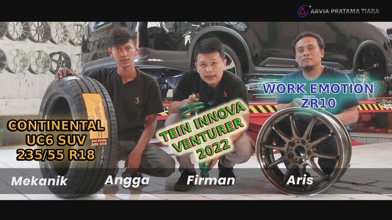 TEIN Street Advance Z Innova Venturer 2022, Velg WORK Emotion ZR10, Ban Continental