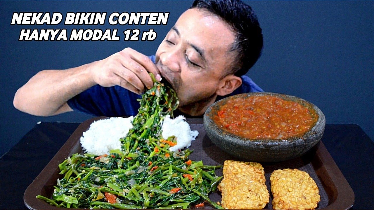 MENU DADAKAN SERBA ANGET❗TUMIS KANGKUNG SAMBEL TERASI TEMPE GORENG