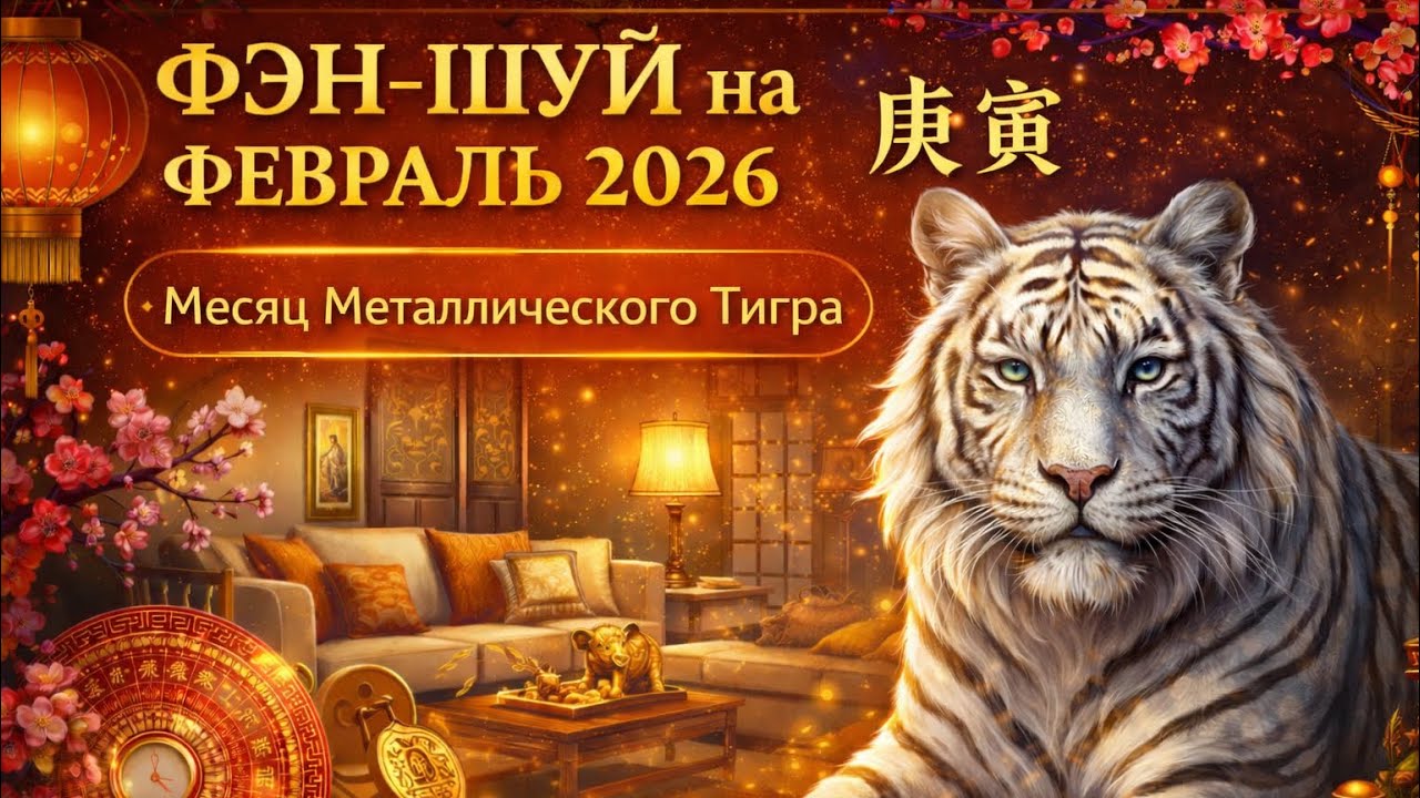 ЛЁГКИЙ ФЭН-ШУЙ на февраль 2026 год -от Ines C.ham