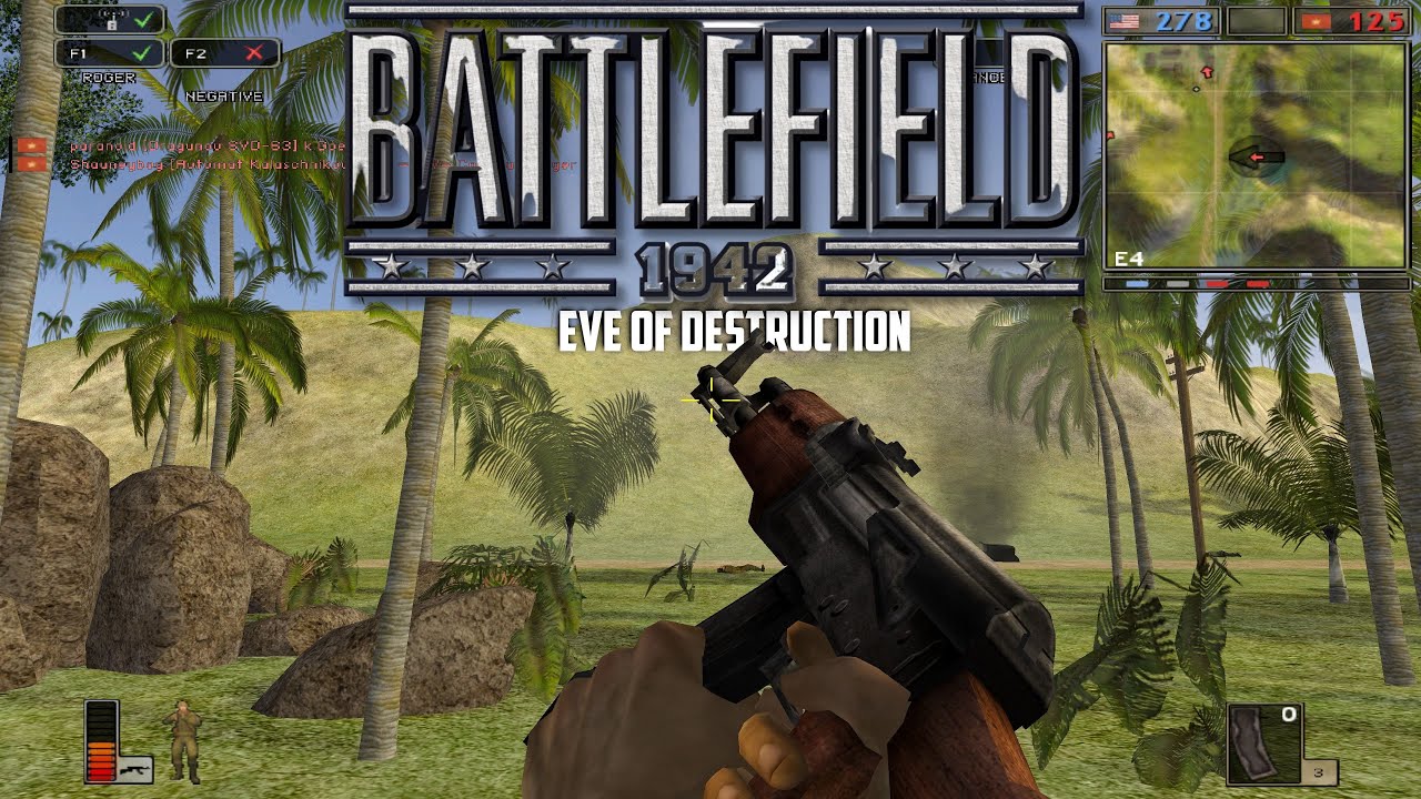 BF1942: Eve of Destruction Multiplayer 2021 Que Son Valley | 4K