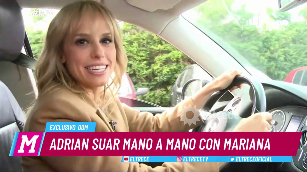 Mariana Fabbiani visitó Polka y recorrió todas las intalaciones hasta encontrarse con Adrián Suar